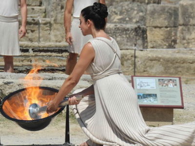 olympic flame greece